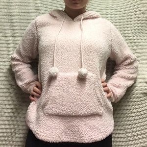 Xhilaration Pastel Pink Fluffy Hoodie